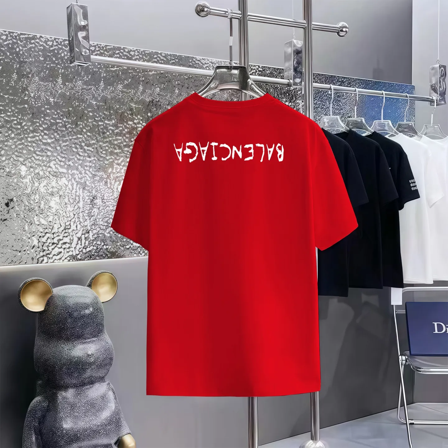 ￼ Balenciaga T 1:1 300 1×1 Same Style logo OS 200 ：Black，White， ，Red， Gray Size：XS-L